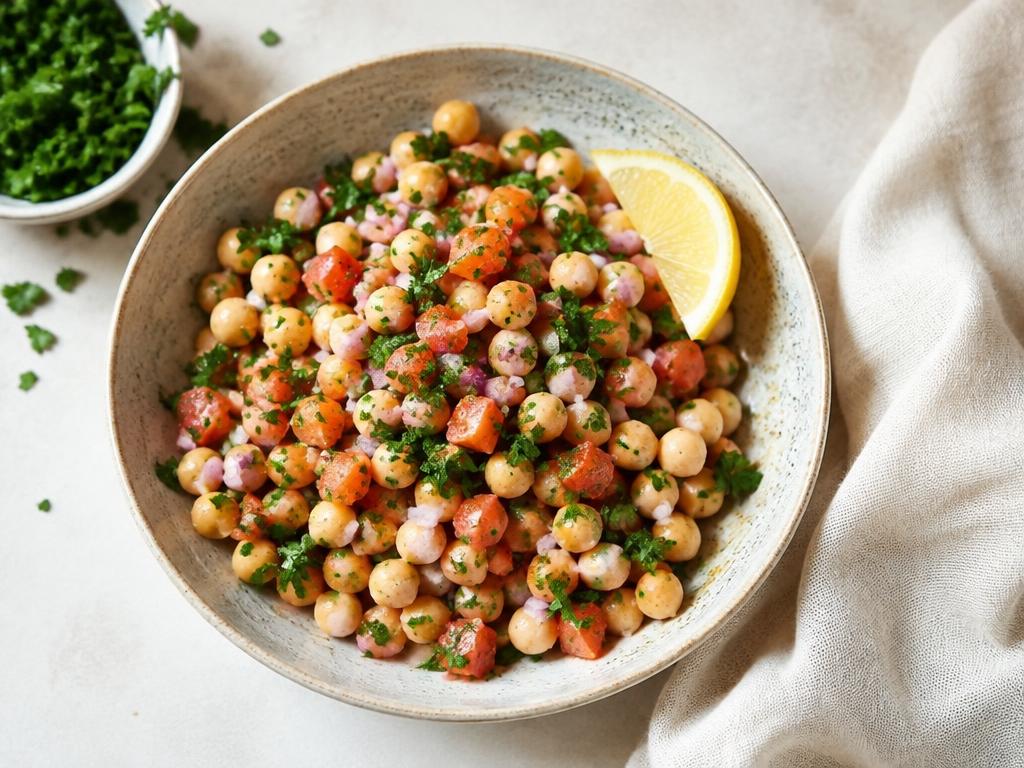Salada de grão-de-bico