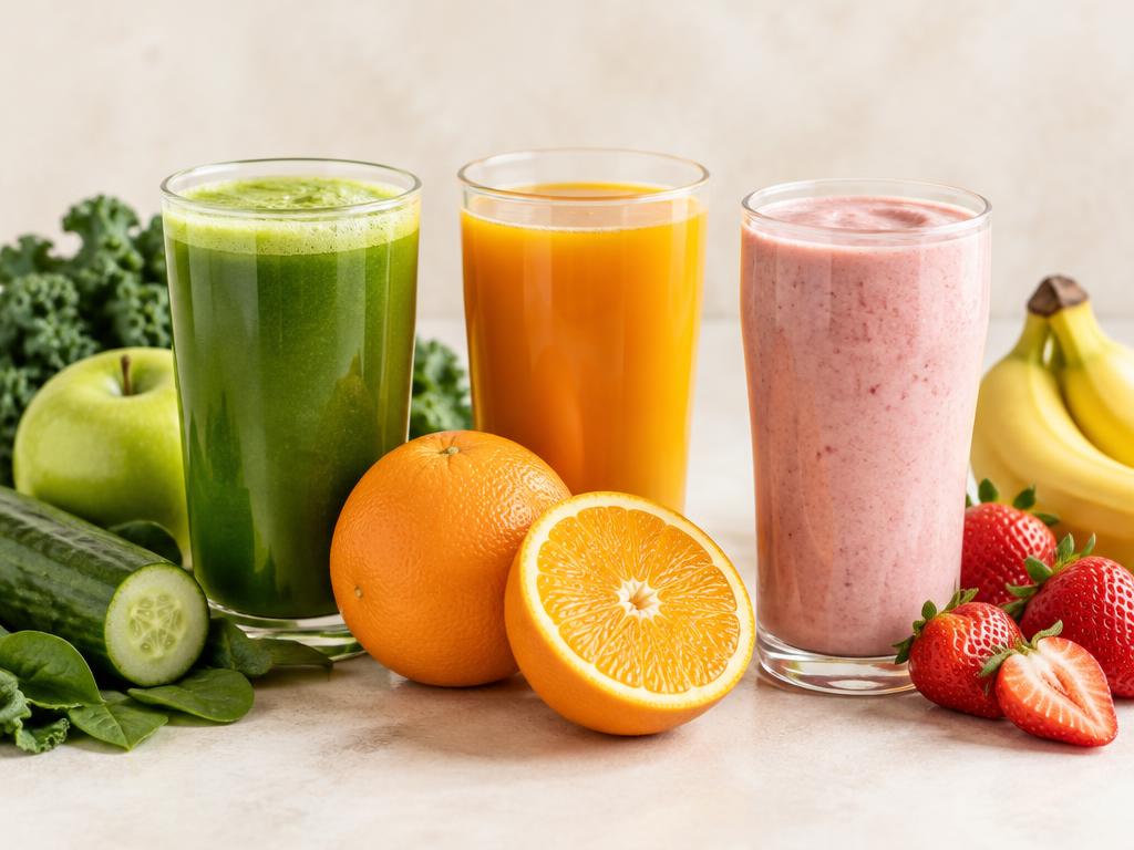 Sucos e vitaminas