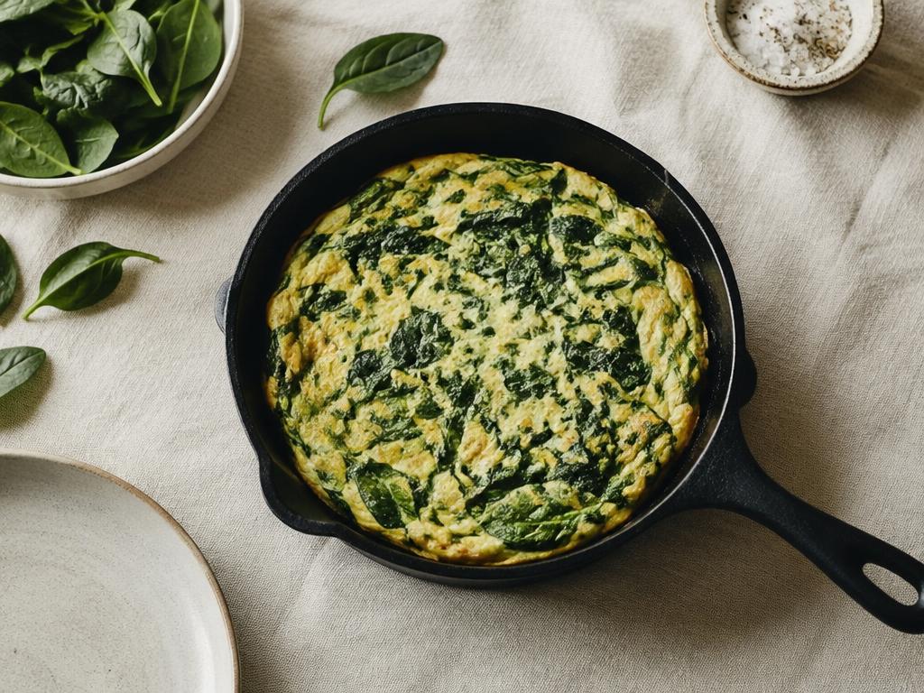 Omelete de espinafre