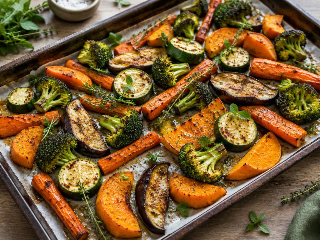 Legumes assados no forno